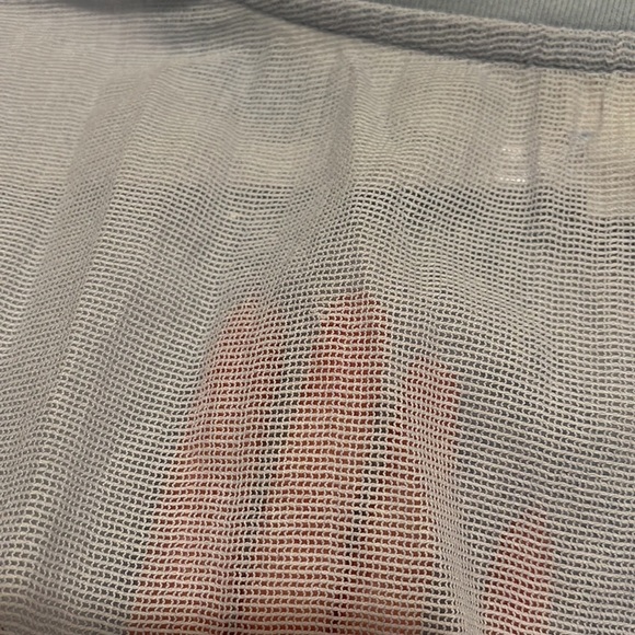 Meadow Rue blue net embroidered top small fall lace boho - Picture 4 of 5